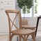 Merrick Lane Bardstown X-Back Bistro Style Wooden High Back Dining Chair